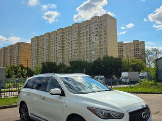 2017 Infiniti QX60 I Рестайлинг, белый, 2620000 рублей, вид 2