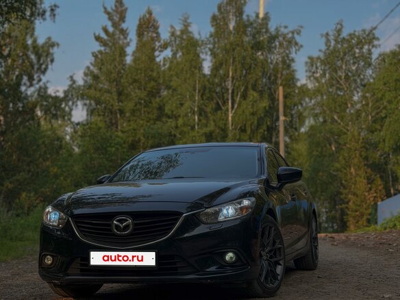 2017 Mazda 6 III (GJ) Рестайлинг, чёрный - вид 3