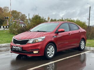 2016 Kia Rio III Рестайлинг, красный, 1130000 рублей, вид 1