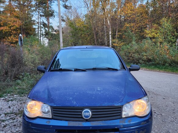 2007 Fiat Albea I Рестайлинг, синий - вид 1