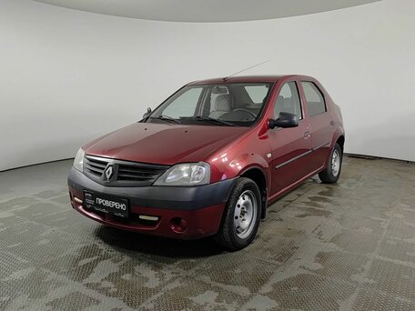 2009 Renault Logan I, красный, 295000 рублей, вид 1