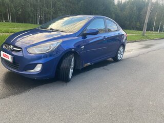 2012 Hyundai Solaris I, синий, 485000 рублей, вид 2