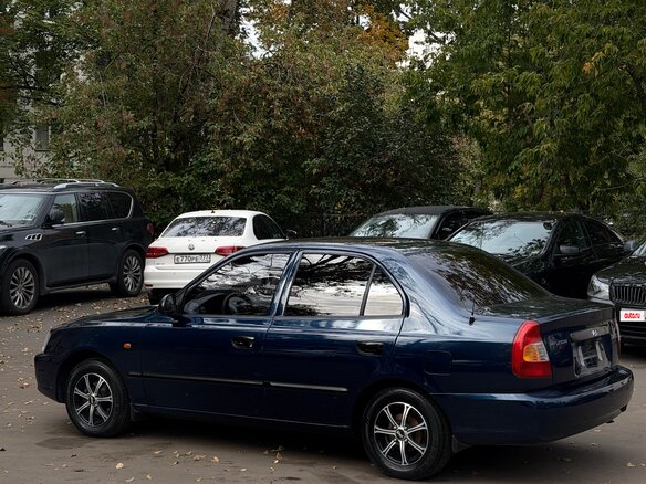 2009 Hyundai Accent ТагАЗ II, синий, 450000 рублей - вид 7