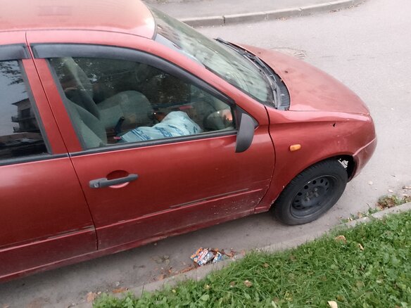 2007 Lada (ВАЗ) Kalina I, красный, 115000 рублей - вид 8