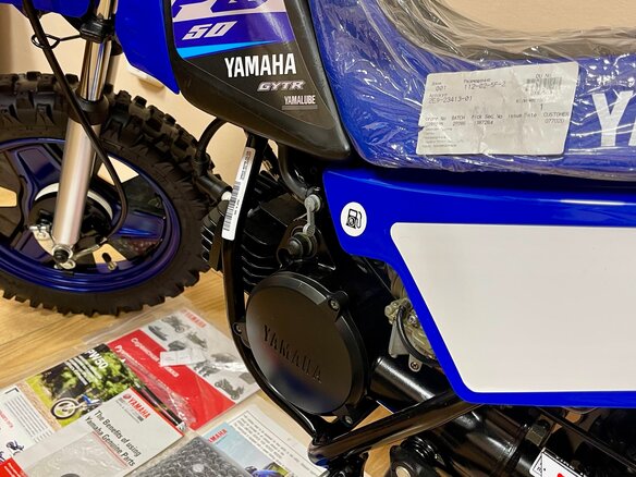 2021 Yamaha PW50/PW80, синий - вид 6