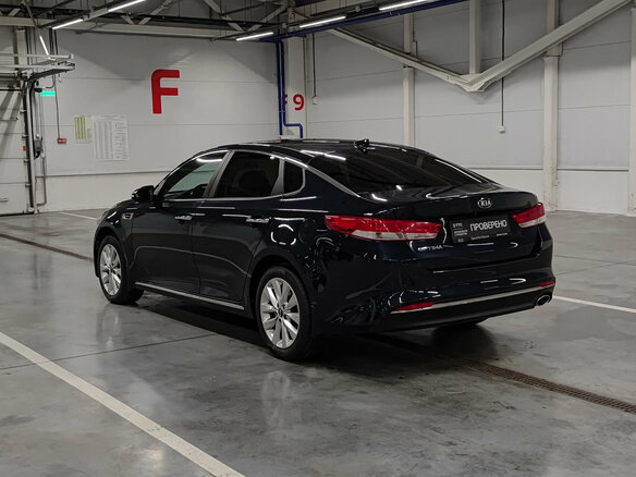 2018 Kia Optima IV Рестайлинг, синий, 1720000 рублей - вид 6