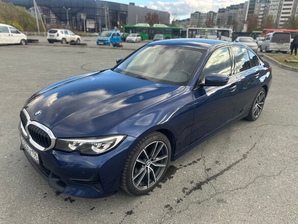 2019 BMW 3 серии 318d VII (G2x), синий, 3087000 рублей