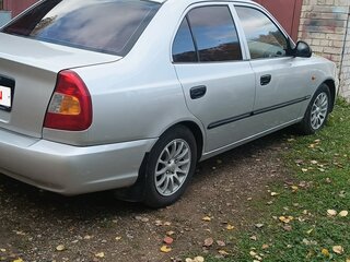 2008 Hyundai Accent ТагАЗ II, серебристый, 365000 рублей, вид 4