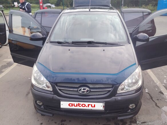 2008 Hyundai Getz I Рестайлинг, чёрный, 450000 рублей - вид 2