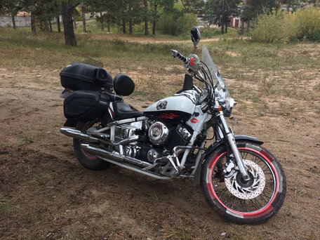 2000 Yamaha XVS400 Drag Star, белый, 300000 рублей, вид 2