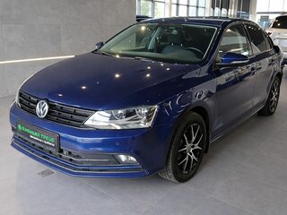 2015 Volkswagen Jetta VI Рестайлинг, синий, 1069000 рублей, вид 3