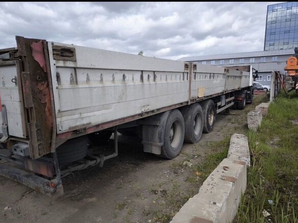 2001 Narko Полуприцеп бортовой, белый, 320000 рублей