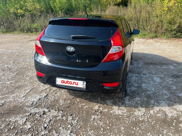 2012 Hyundai Solaris I, чёрный - вид 1