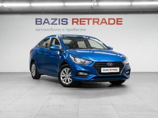 2017 Hyundai Solaris II, синий, 1229000 рублей, вид 3