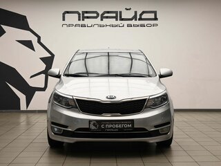 2016 Kia Rio III Рестайлинг, серебристый, 919000 рублей, вид 2