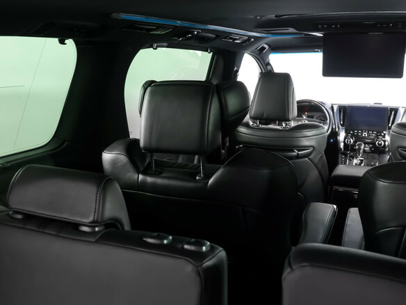 2021 Toyota Alphard III Рестайлинг, чёрный, 5760000 рублей - вид 9
