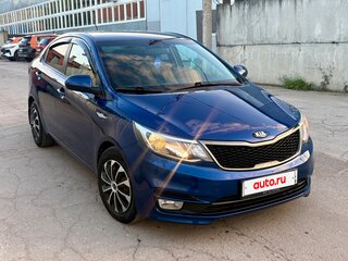 2015 Kia Rio III Рестайлинг, синий, 969000 рублей, вид 2
