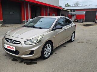 2011 Hyundai Solaris I, бежевый, 560000 рублей, вид 2