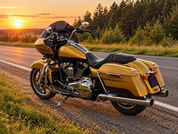2017 Harley-Davidson Road Glide, золотистый, 1350000 рублей - вид 7