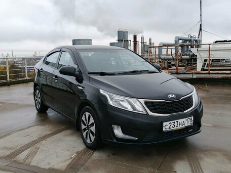 2015 Kia Rio 6-speed III, чёрный, 840000 рублей, вид 4