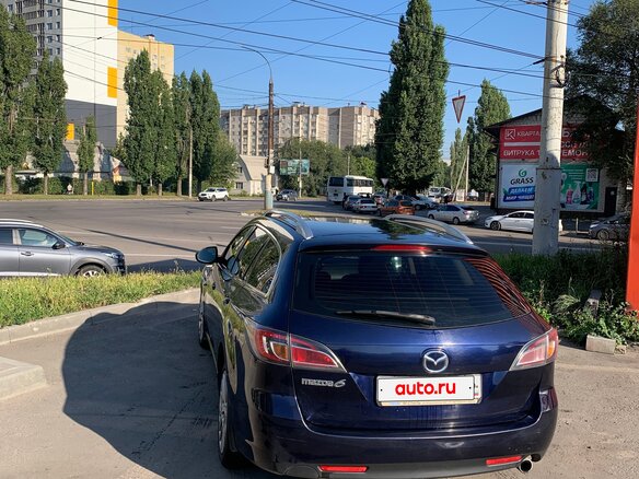 2008 Mazda 6 II (GH), синий, 750000 рублей - вид 3