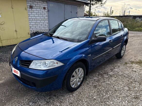 2007 Renault Megane II Рестайлинг, синий, 495000 рублей - вид 1