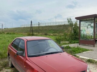 2001 Hyundai Accent II, красный, 80000 рублей, вид 3