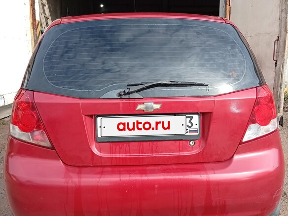 2005 Chevrolet Aveo I, красный - вид 4