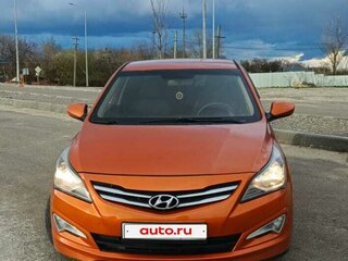 2014 Hyundai Solaris I Рестайлинг, оранжевый, 860000 рублей, вид 2