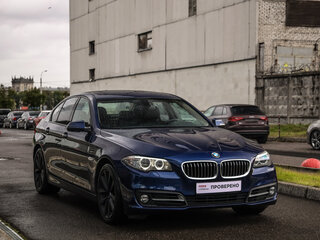 2016 BMW 5 серии 525d xDrive VI (F10/F11/F07) Рестайлинг, синий, 2577000 рублей, вид 5