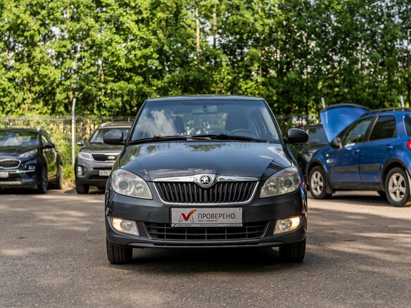 2014 Skoda Fabia II Рестайлинг, серый, 590000 рублей - вид 2
