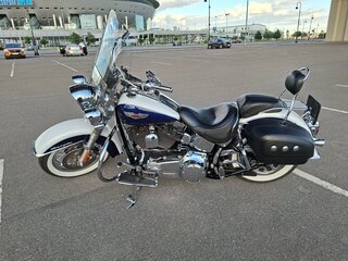 2007 Harley-Davidson Softail Deluxe, белый, 1400000 рублей, вид 1