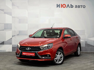 2015 Lada (ВАЗ) Vesta I, красный, 700000 рублей, вид 1