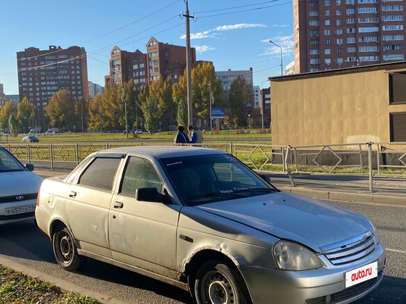 2007 Lada (ВАЗ) Priora I, серебристый, 75000 рублей