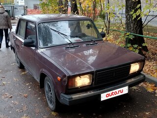 2008 Lada (ВАЗ) 2107, пурпурный, 120000 рублей, вид 2