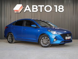 2021 Hyundai Solaris II Рестайлинг, синий, 1720000 рублей, вид 2
