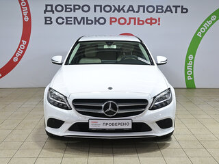 2019 Mercedes-Benz C-Класс 180 IV (W205) Рестайлинг, белый, 3890000 рублей, вид 2
