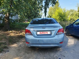 2014 Hyundai Solaris I Рестайлинг, голубой, 900000 рублей, вид 4