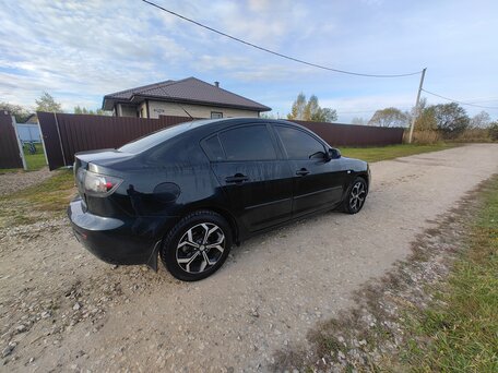 2008 Mazda 3 I (BK) Рестайлинг, чёрный, 490000 рублей, вид 4