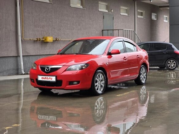 2007 Mazda 3 I (BK) Рестайлинг, красный, 770000 рублей
