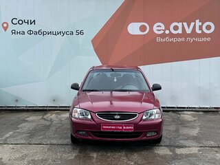 2005 Hyundai Accent ТагАЗ II, красный, 370000 рублей, вид 2