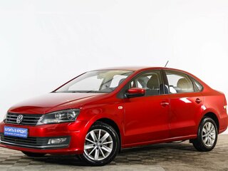 2016 Volkswagen Polo V Рестайлинг, красный, 999000 рублей, вид 3