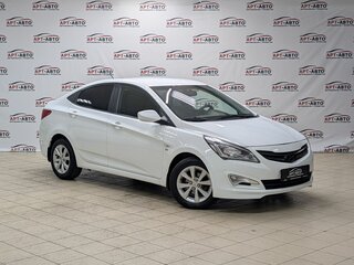 2014 Hyundai Solaris I Рестайлинг, белый, 999000 рублей, вид 3