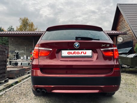 2013 BMW X3 28i xDrive II (F25), красный, 1650000 рублей, вид 4