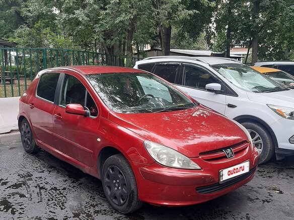 2004 Peugeot 307 I, пурпурный, 200000 рублей