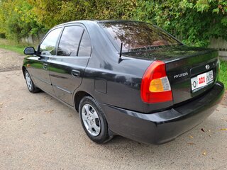 2008 Hyundai Accent ТагАЗ II, чёрный, 599000 рублей, вид 4
