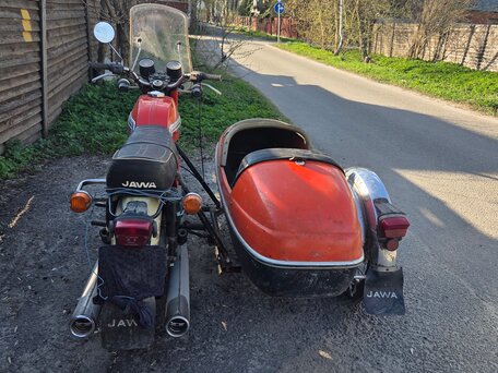 1982 Jawa 350/634, красный, 135000 рублей, вид 4