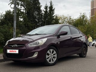 2014 Hyundai Solaris I Рестайлинг, фиолетовый, 539000 рублей, вид 1