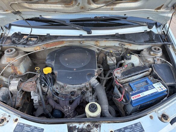 2008 Renault Logan I, серый, 300000 рублей - вид 9