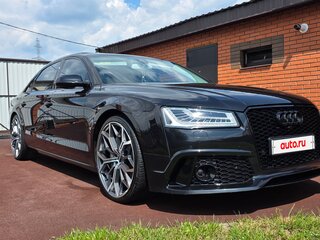 2014 Audi A8 Long III (D4) Рестайлинг, чёрный, 2200000 рублей, вид 2